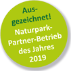 Ausgezeichneter Naturpark Partner 2019